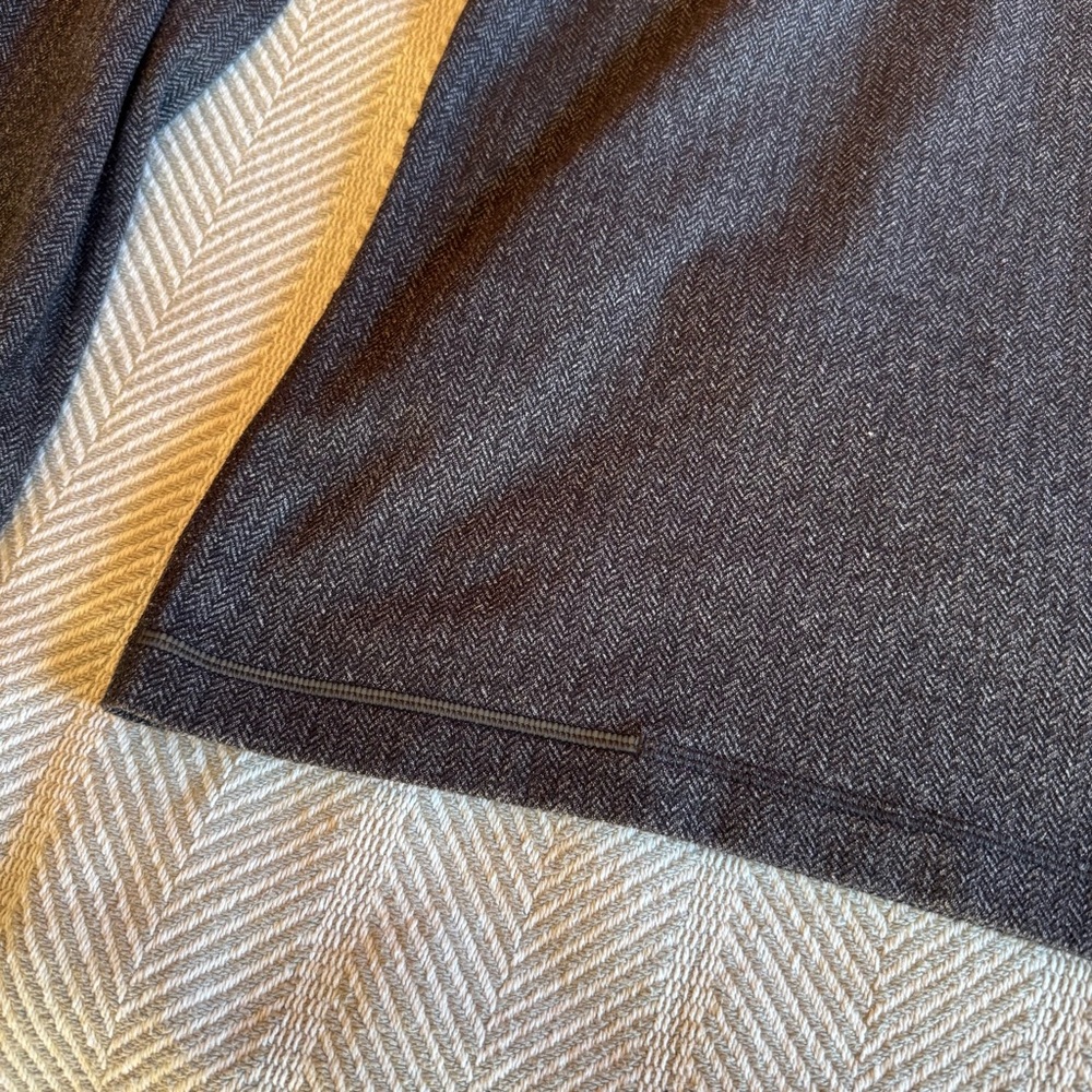 Men’s Lululemon Running Hoodie Half Zip Rulu Herringbone Reflective Gray Size L - Picture 4 of 11
